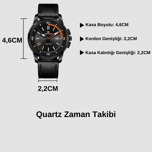 VA VA VOOM Şık Tasarım Erkek Kol Saati