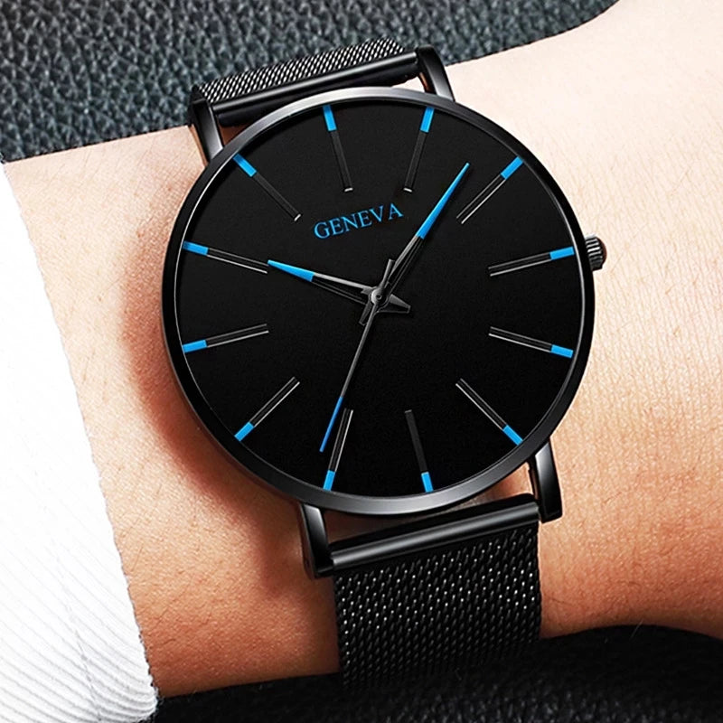 GENEVA Unisex Sade Ve Modern Tasarım Kol Saati