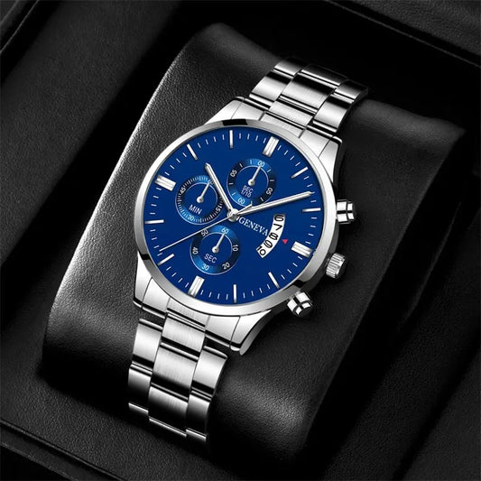 GENEVA Unisex Modern İçi Mavi Kol Saati